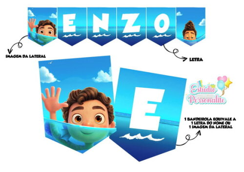 Bandeirola Luca Disney