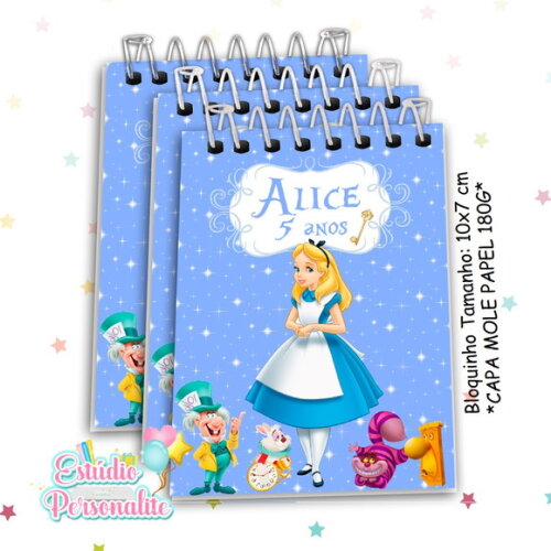 Bloquinho Alice no País das Maravilhas