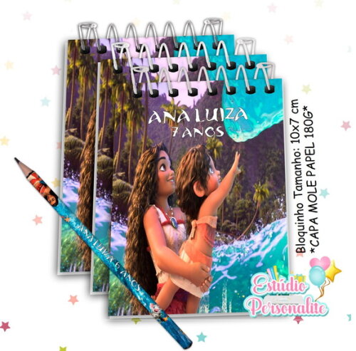 Bloquinho com Lápis Moana 2