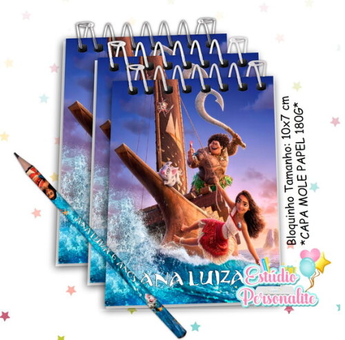 Bloquinho com Lápis Moana 2