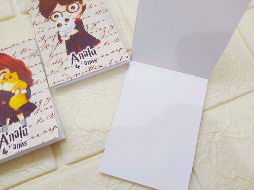 Bloquinho e Mini Lápis Harry Potter