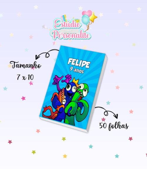 Bloquinho Rainbow Friends