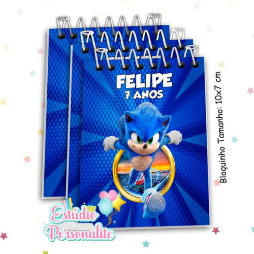 Bloquinho Sonic o Filme
