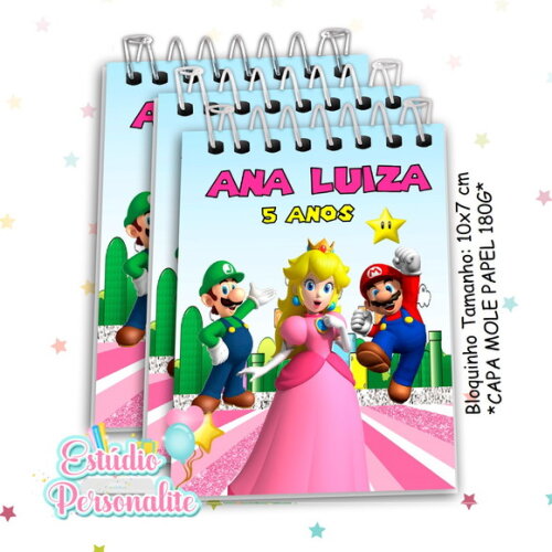 Bloquinho Super Mario Princesa Peach