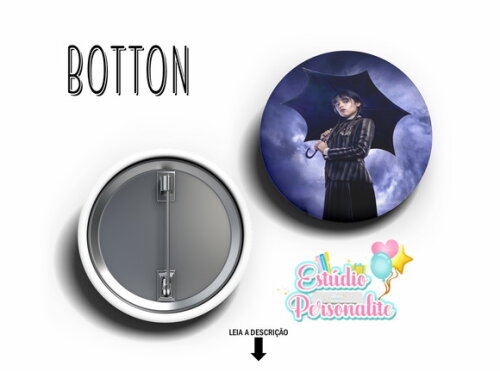 Botton Wandinha Addams