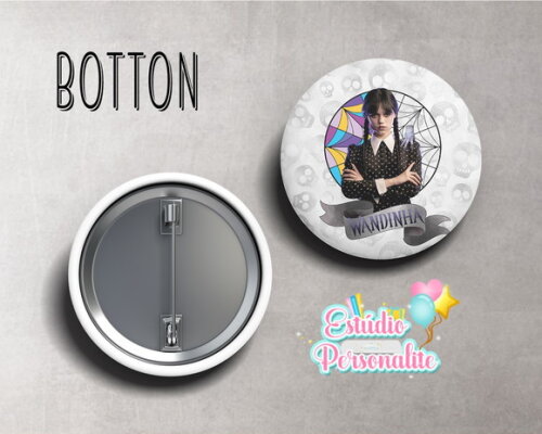 Botton Wandinha Addams