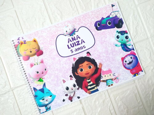 Caderno de Desenho a Casa Mágica da Gabby