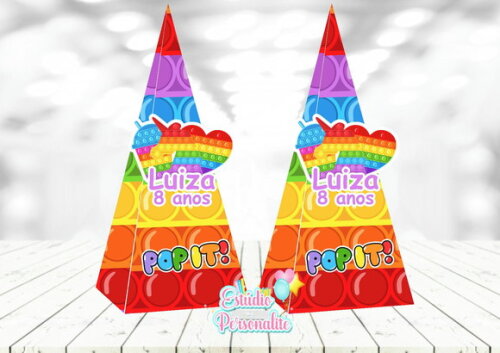 Caixa Cone Fidget Toys Pop It