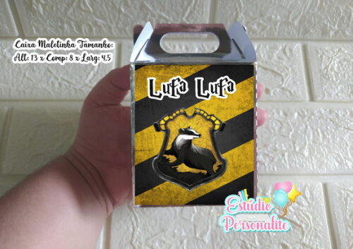 Caixa Maletinha Prata Harry Potter