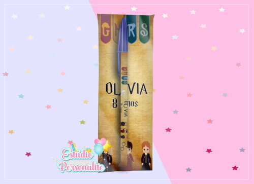 Caneta + Embalagem Harry Potter