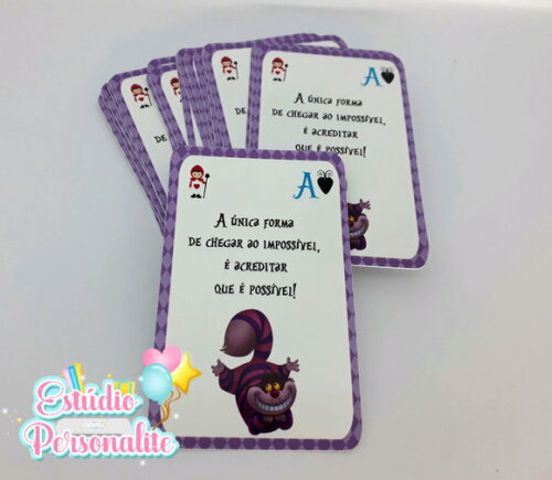 Cartas de Baralho Alice no País das Maravilhas