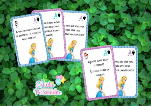 Cartas de Baralho Alice no País das Maravilhas