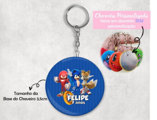 Chaveiro Sonic o Filme