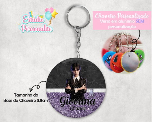 Chaveiro Wandinha Addams