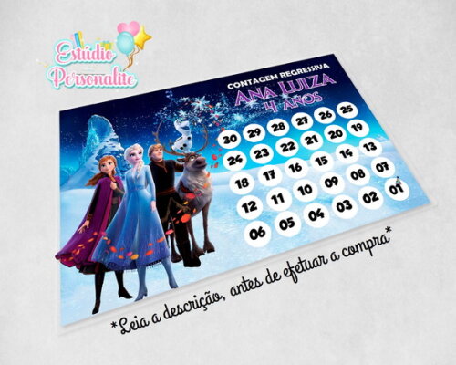 Contagem Regressiva Frozen 2