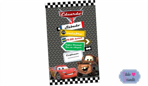 Convite Digital Carros