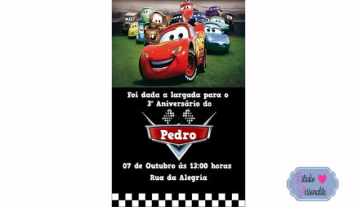 Convite Digital Carros