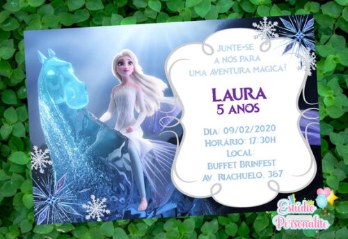 Convite Digital Frozen 2