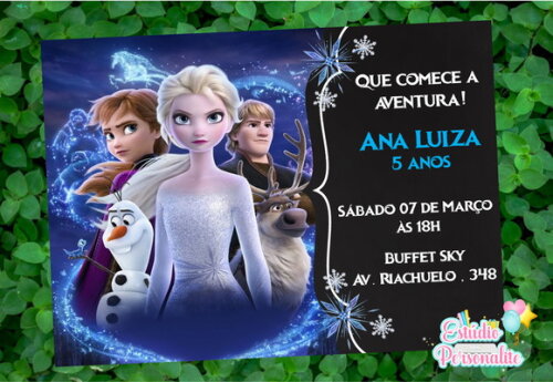 Convite Digital Frozen 2