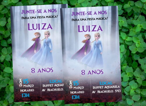 Convite Digital Frozen 2
