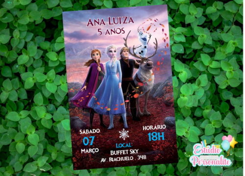 Convite Digital Frozen 2