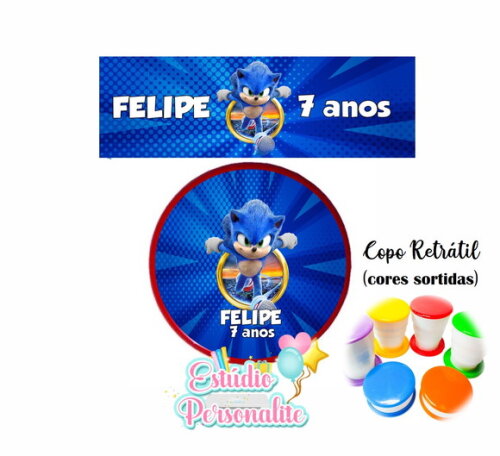 Copo Retrátil Sonic