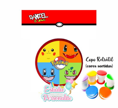 Copo Retrátil Pokémon