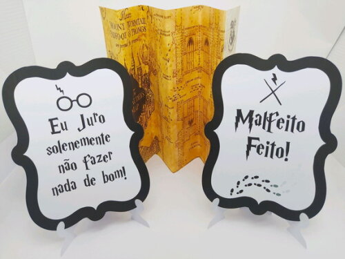 Decoração de mesa Harry Potter