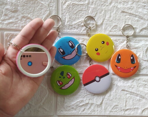 Espelho Chaveiro Pokémon