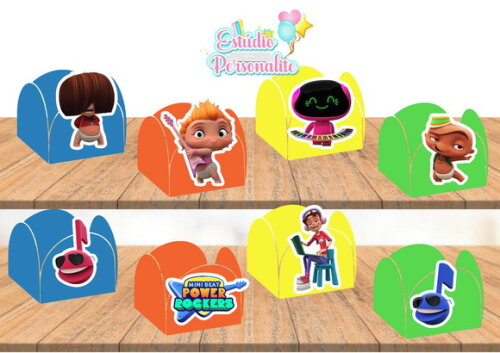 Forminha de Doce Minibeat Power Rockers
