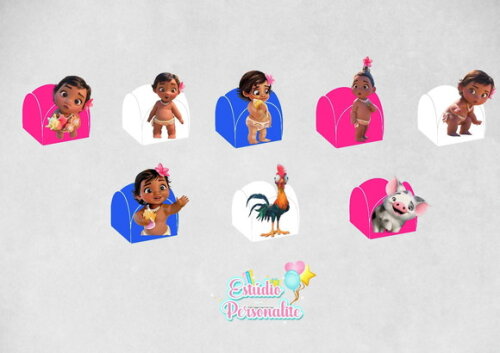 Forminha de Doces Moana Baby