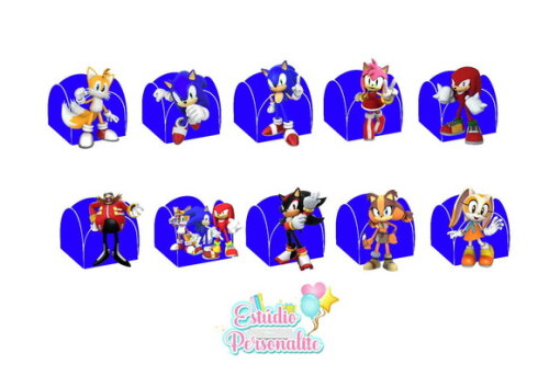 Forminha de Doces Sonic