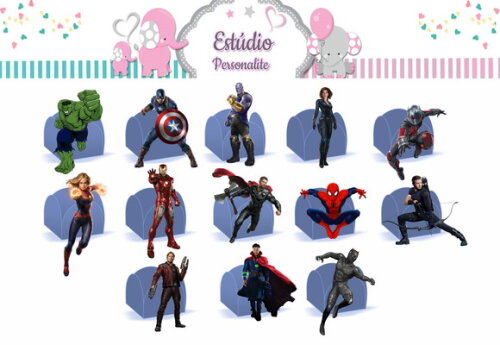 Forminha de Doces Vingadores