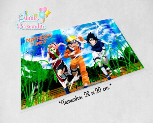 Jogo americano plastificado Naruto