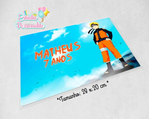 Jogo americano plastificado Naruto