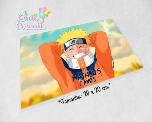 Jogo americano plastificado Naruto