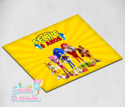 Jogo Americano Plastificado Sonic