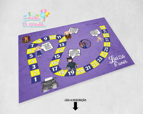 Jogo de Tabuleiro Wandinha Addams