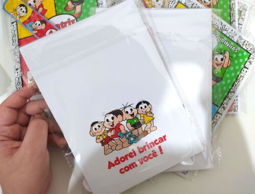 Kit Álbum de Figurinhas+ Pulseira Bate Enrola Mônica