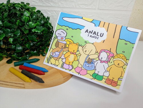 Kit de Colorir 14x10 Bobbie Goods