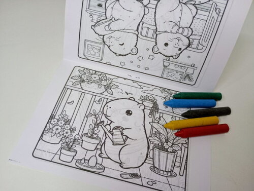 Kit de Colorir 14x10 Capivara