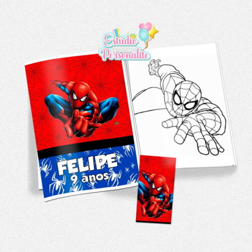 Kit de Colorir Homem Aranha