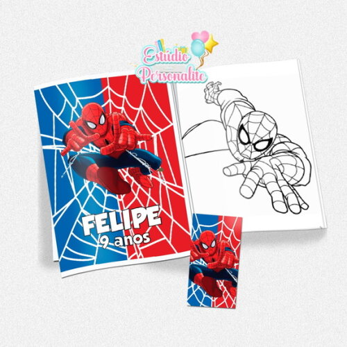 Kit de Colorir Homem Aranha