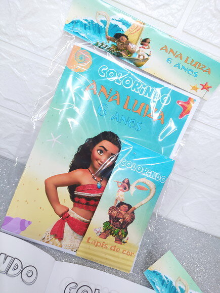 Kit de Colorir Moana