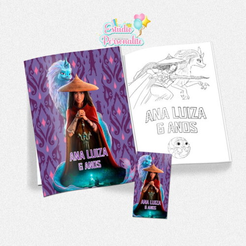 Kit de Colorir Raya e o Último Dragão