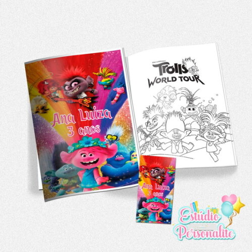 Kit de Colorir Trolls 2