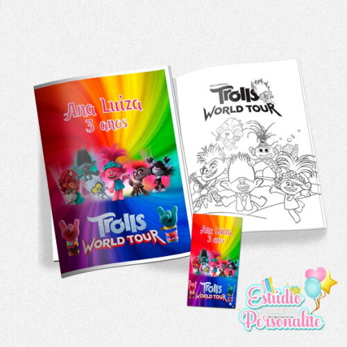 Kit de Colorir Trolls 2