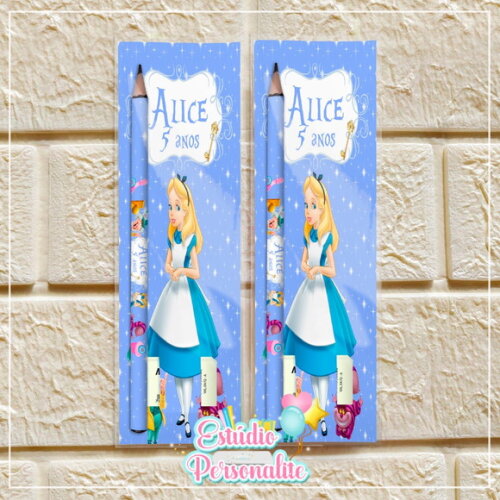 Kit Escolar Alice no País das Maravilhas