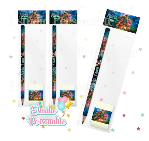 Kit Escolar Lápis + Borracha Encanto Disney