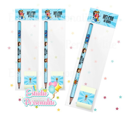 Kit Escolar Lápis + Borracha One Piece